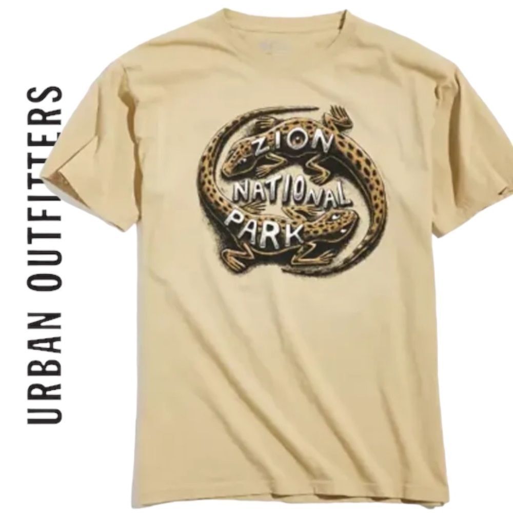 Urban Outfitters UO Parks Project Zion '90s Lizard Tee Shirt T-Shirt NEW S M L